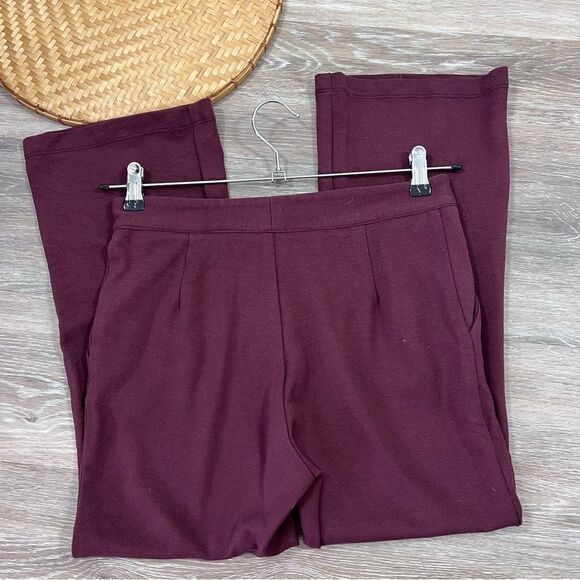 Amour‎ vert Beatrice cropped flare pants maroon - Picture 3 of 8